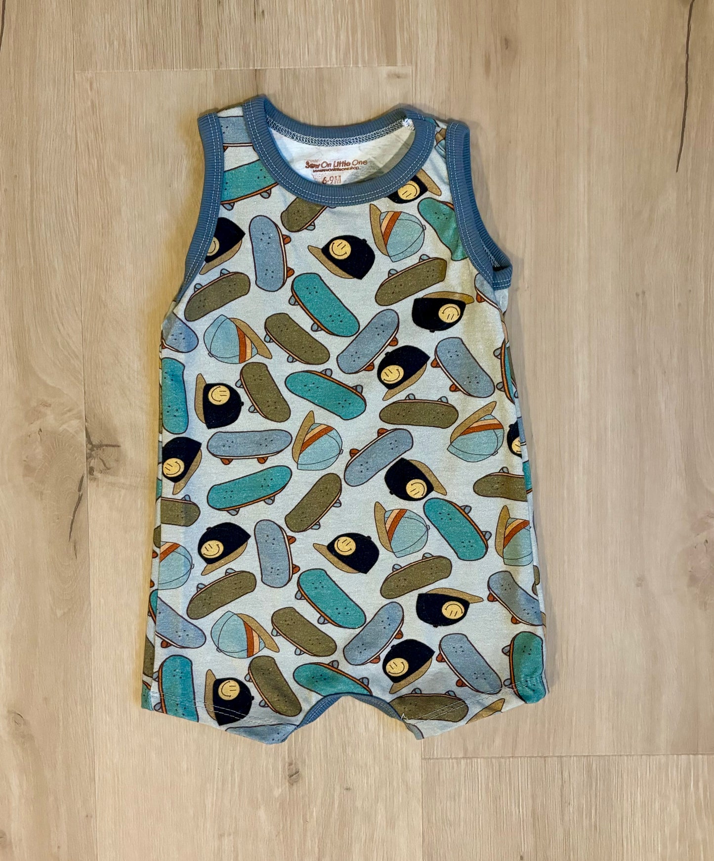 Skateboard Tank Romper 6-9