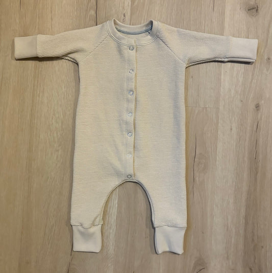 Parchment Snap Raglan Romper