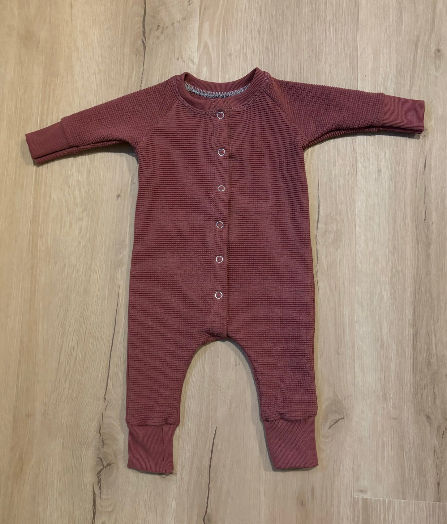 Apple Butter Snap Raglan Romper