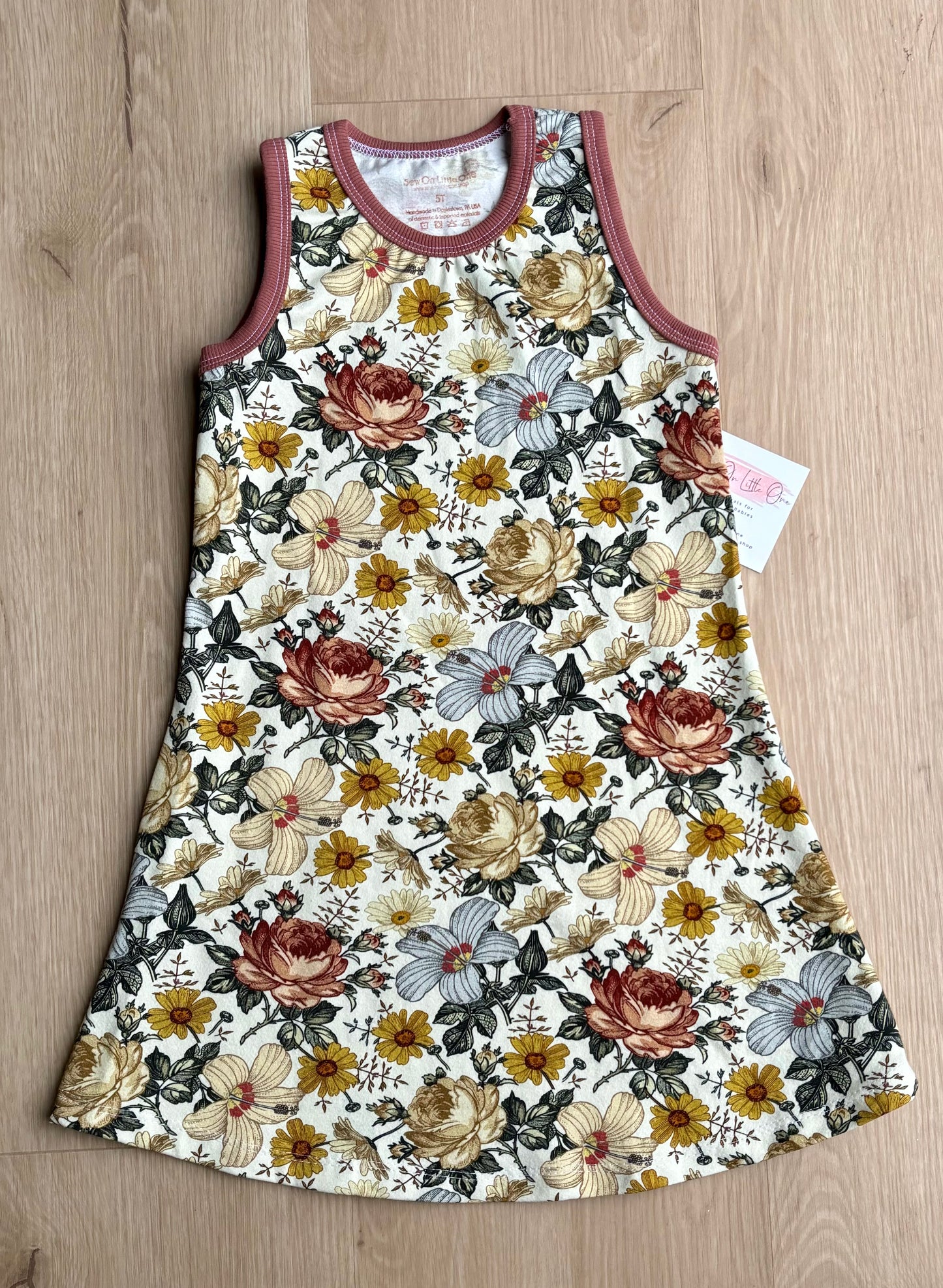 Boho Floral Vibrant Everyday Dress 5T